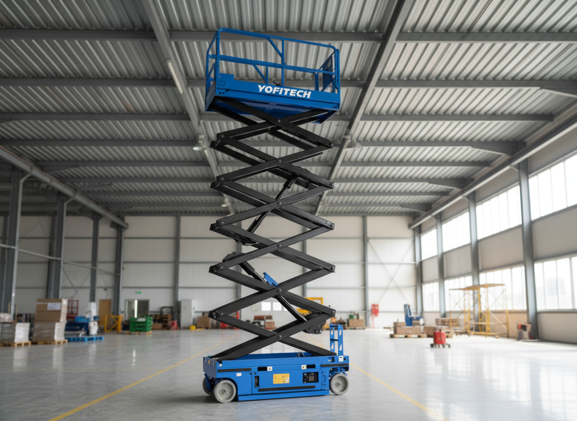 YOFITECH FZPT1012D Electric Scissor Lift, 12 m