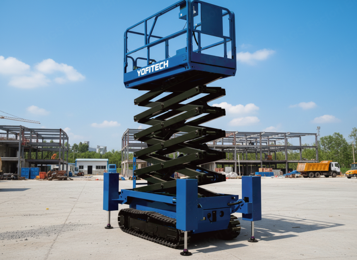 Nacelă Foarfecă Electrică pe Șenile YOFITECH FZPT1012LD, 12 m