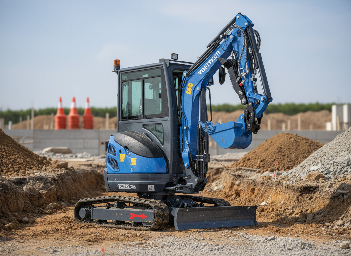 Mini Excavator YOFITECH R22 PRO, 2.4 T