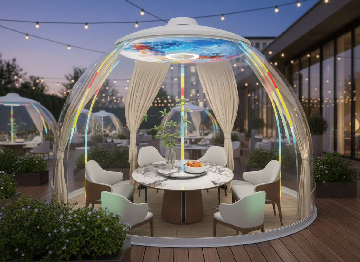 Dom Panoramic Dining, Starry Dome House 3.6m (6-8 persoane)