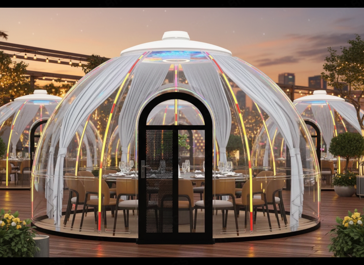 Dom Panoramic Dining, Starry Dome House 4.8m (14-16 persoane)