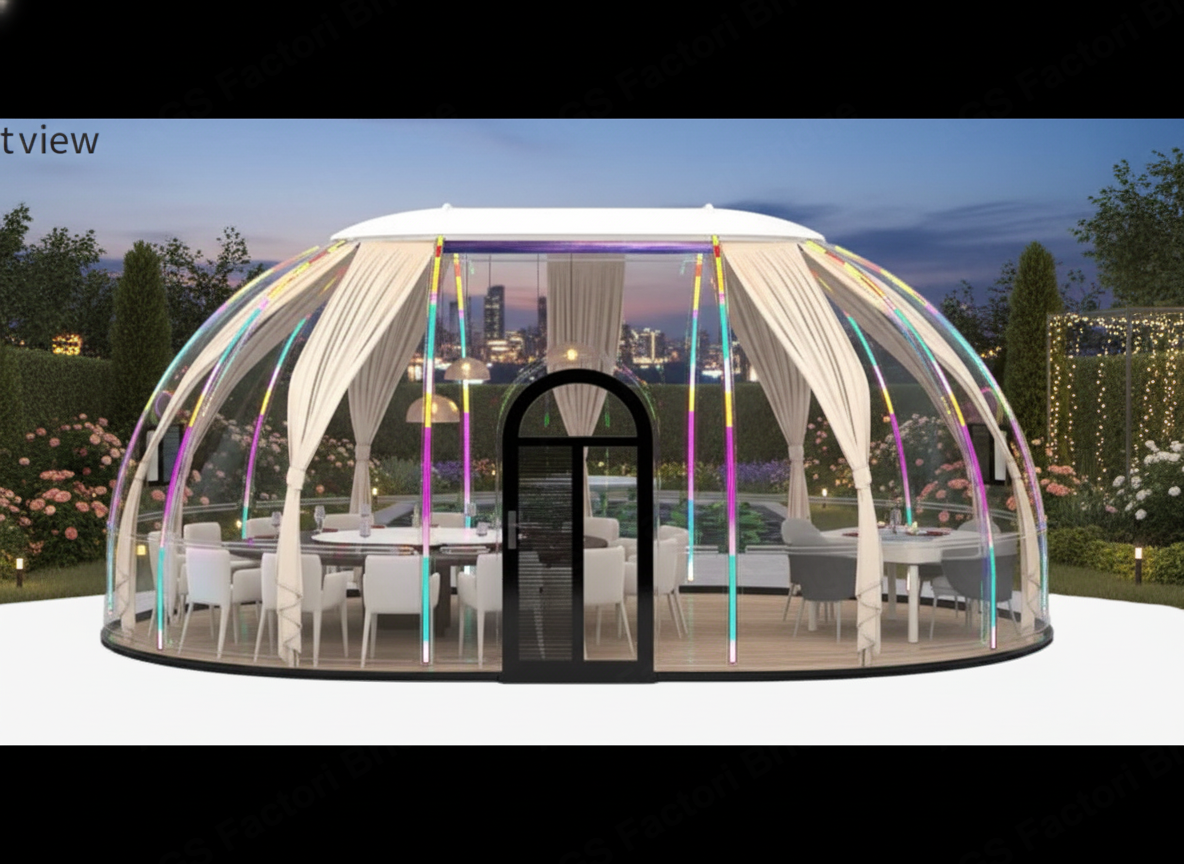 Dom Panoramic Dining Oval, Starry Dome House 33.16 m² (24-26 persoane)
