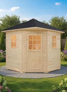 VHealth WJ-HB Hexagonal Outdoor Sauna