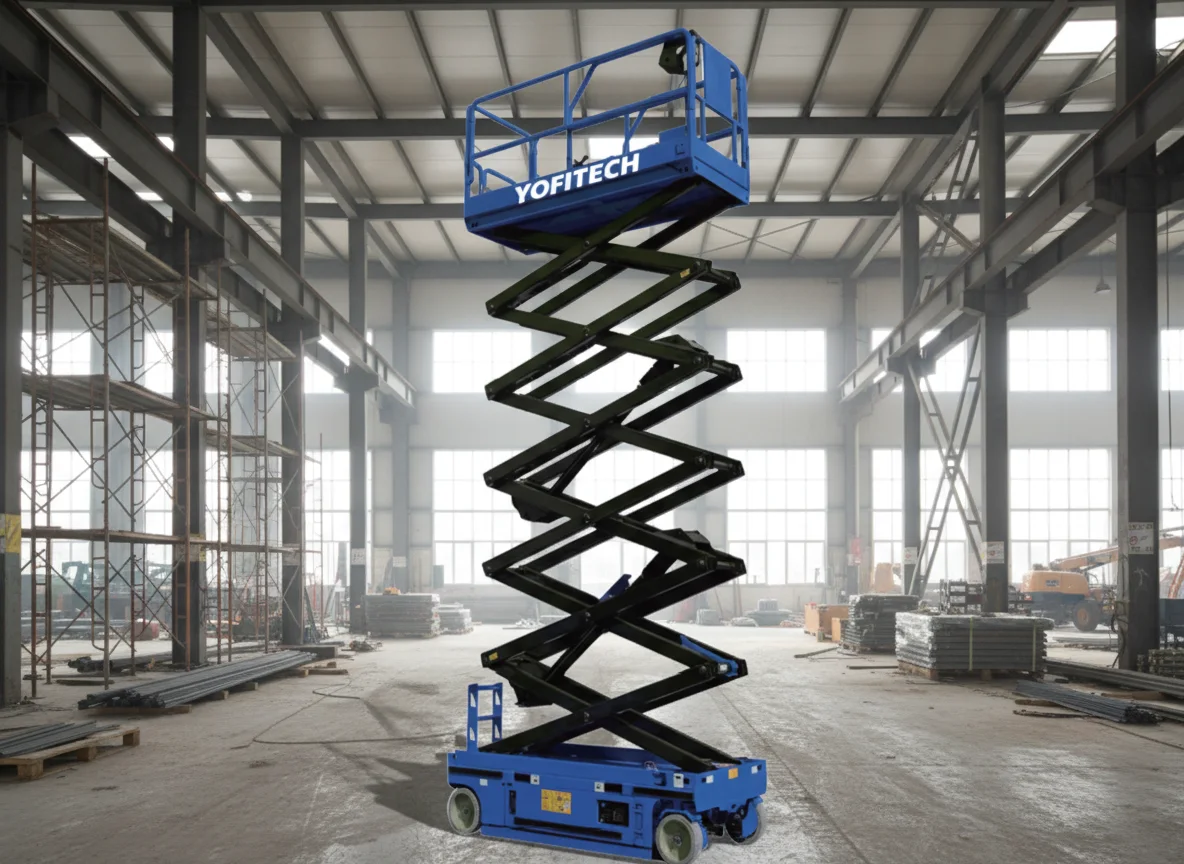 YOFITECH FZPT1416D Electric Scissor Lift, 15.8 m