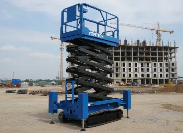 YOFITECH FZPT0810LD Electric Tracked Scissor Lift, 9.8 m