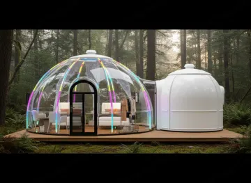 Panoramic Dome B&B, Starry Dome House 21.2 m² + 6.2 m²