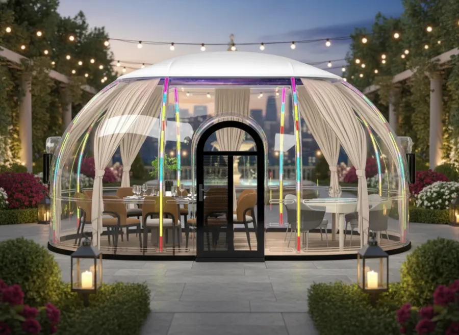 Panoramic Oval Dining Dome, Starry Dome House 21.65 m² (20-22 persons)