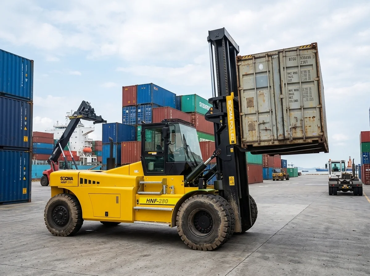 SOCMA HNF-280 Diesel Forklift, 28 Tonnes