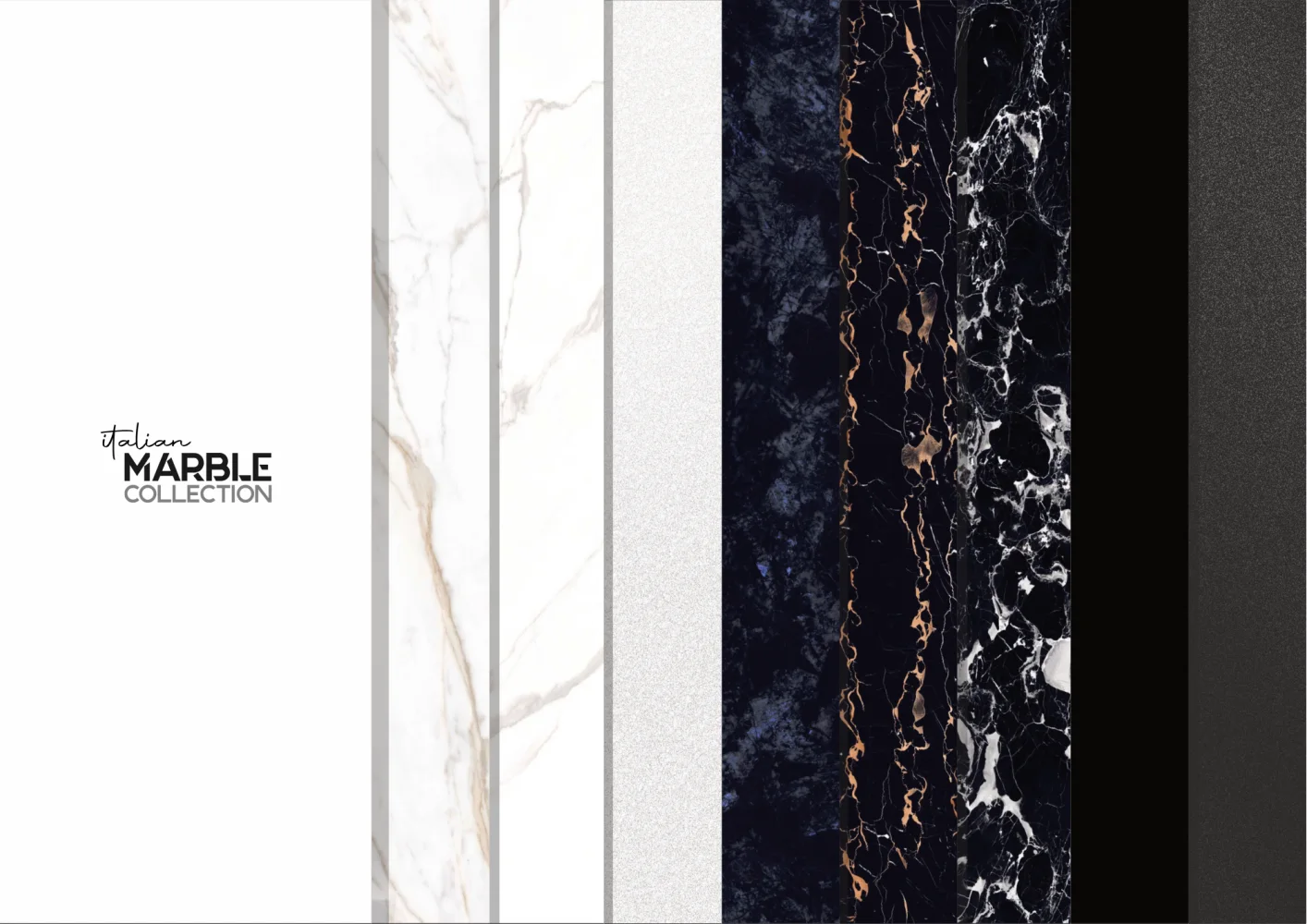 Full Body Ceramic Slabs, Italian Marble Collection
